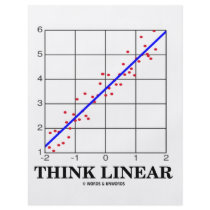 Think Linear (Linear Regression Statistics) Full Color Flyer