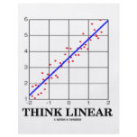 Think Linear (Linear Regression Statistics) Full Color Flyer