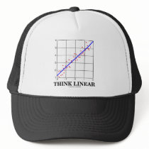 Think Linear (Linear Regression Statistics) hats by wordsunwords Think Linear (Linear Regression Statistics) hats