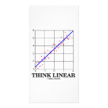 Think Linear (Linear Regression Statistics) Custom Photo Card