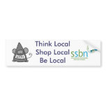 Think Local (lumpkin) Bumper Sticker Think Local (lumpkin) Bumper Sticker