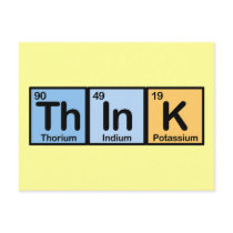 Think made of Elements Postcard