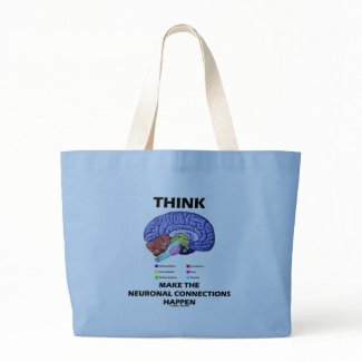 Think Make The Neuronal Connections Happen (Brain) bag
