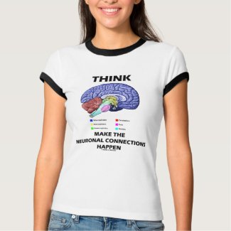 Think Make The Neuronal Connections Happen (Brain) shirt