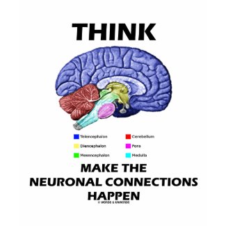 Think Make The Neuronal Connections Happen (Brain) shirt