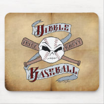Think Nasty" Ball and Cross bats mousepads