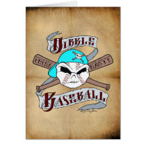 "Think Nasty" Stitch with Cross Bats cards by dibblebaseball "Think Nasty" Stitch with Cross Bats cards