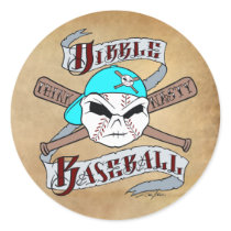 "Think Nasty" Stitch with Cross Bats stickers