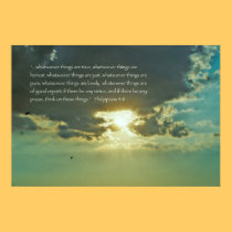 Think on these things poster - Version C posters