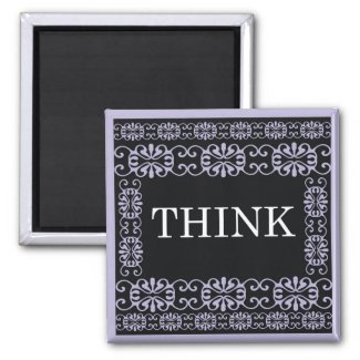 Think - One Word Quote For Motivation magnet