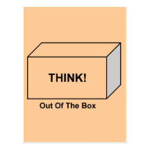 Think out of the Box Postcard