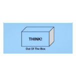 Think out of the Box Rack Card