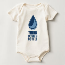 Think Outside the Bottle - Baby Onesie Creeper t-shirts by corpaccountability Think Outside the Bottle - Baby Onesie Creeper t-shirts