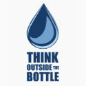 Think Outside the Bottle - Ladies Basic T-Shirt by corpaccountability Think Outside the Bottle - Ladies Basic T-Shirt