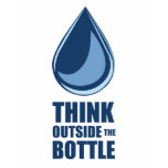 Think Outside the Bottle - Ladies Basic T-Shirt