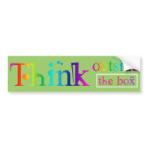 Think Outside The Box bumper stickers