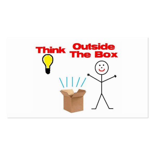 Think Outside The Box Business Card (back side)