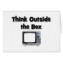 Think outside the box card