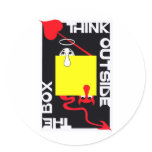 Think Outside the Box stickers