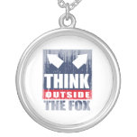 Think outside the fox Faded.png Personalized Necklace