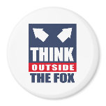 Think outside the fox fridge magnets