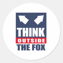 Think outside the fox stickers