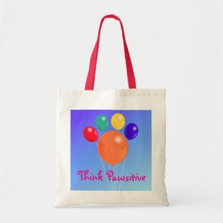 Think Pawsitive_Paw-shaped balloon bouquet bag
