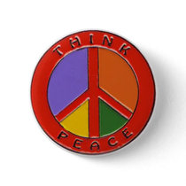 Think Peace buttons