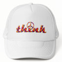 Think Peace Hat by MidnightAkita Think Peace Hat