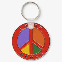 Think Peace keychains