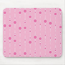 Think Pink Circle Pattern PT 62A Mousepads