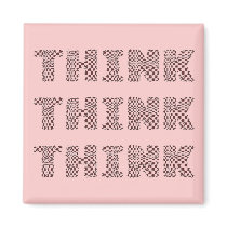 Think - Pink magnets