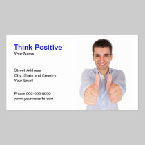 Think Positive Business Card business cards