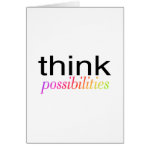 Think Possibilities Multi Colored Cards Think Possibilities Multi Colored Cards