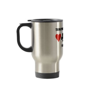 Think Probabilistically Play Bridge (Card Suits) mug