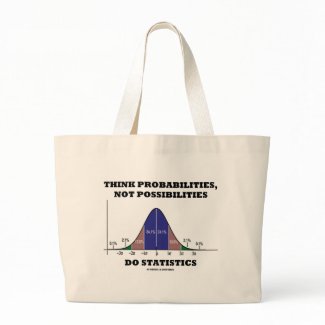 Think Probabilities, Not Possibilities Statistics bag