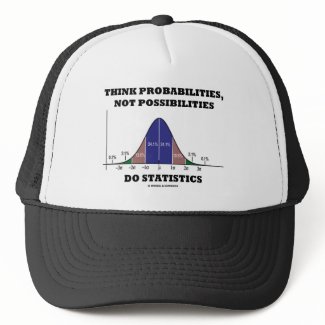 Think Probabilities, Not Possibilities Statistics hat