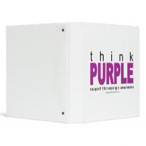 think PURPLE Fibromyalgia binders by fightcancertees think PURPLE Fibromyalgia binders