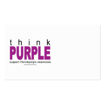 think PURPLE Fibromyalgia business cards