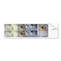 Think Rain bumper stickers by Maggiesnowel Think Rain bumper stickers