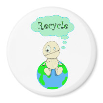 Think...Recycle magnets