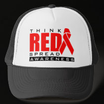 Think Red.... Spread Awareness hats
