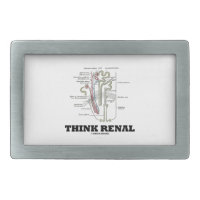 Think Renal (Nephron Anatomy Illustration) Belt Buckle