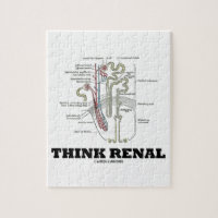 Think Renal (Nephron Anatomy Illustration) Jigsaw Puzzle