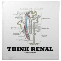 Think Renal (Nephron Anatomy Illustration) Napkins