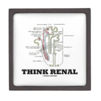Think Renal (Nephron Anatomy Illustration) Premium Keepsake Box