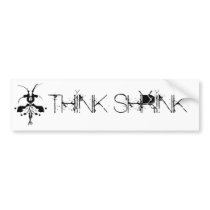 THINK SHRINK BUMPER STICKER