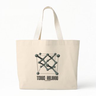 Think Silicon (Silicon Crystal Structure) bag