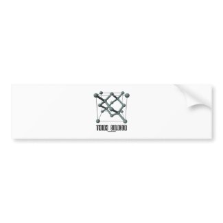 Think Silicon (Silicon Crystal Structure) bumpersticker