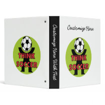 Think Soccer T shirts and Gifts Binder